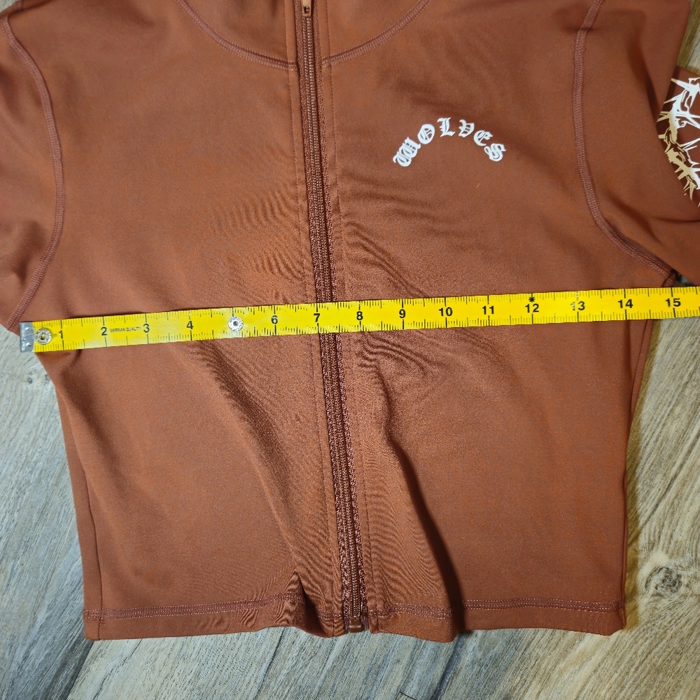 Darcsport Wolves Limited Edition Zip Up Jacket Medium Cropped Graphic 43/500 - Picture 6 of 7